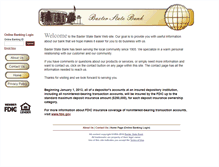 Tablet Screenshot of baxterstatebank.com